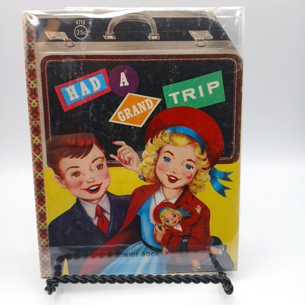 A BONNIE BOOK  HAD A GRAND TRIP #4710 VTG 1957 rare HTF Samuel Lowe